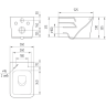 Подвесной унитаз CERSANIT CREA VORTEX DPL EO slim 68916